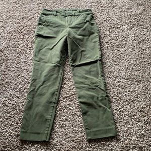Army green pixie pants